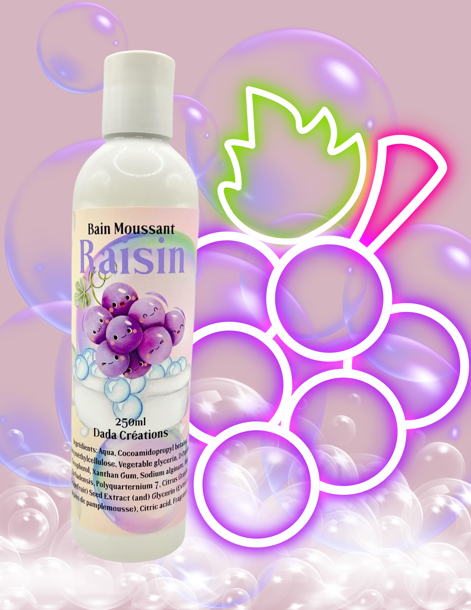 Bain moussant/Raisin