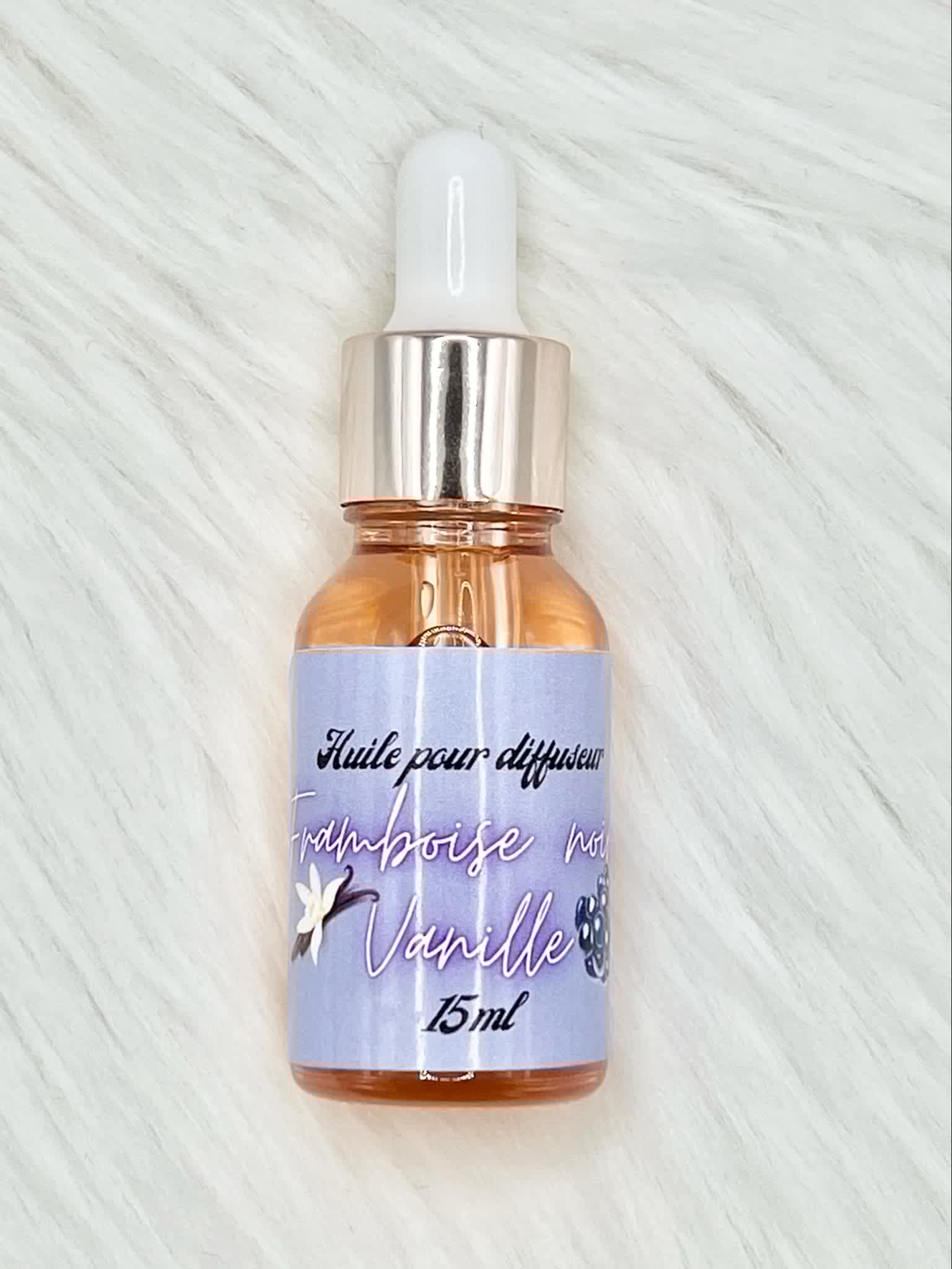 Huile pour diffuseur/Balle de séchage FRAMBOISE NOIRE-VANILLE